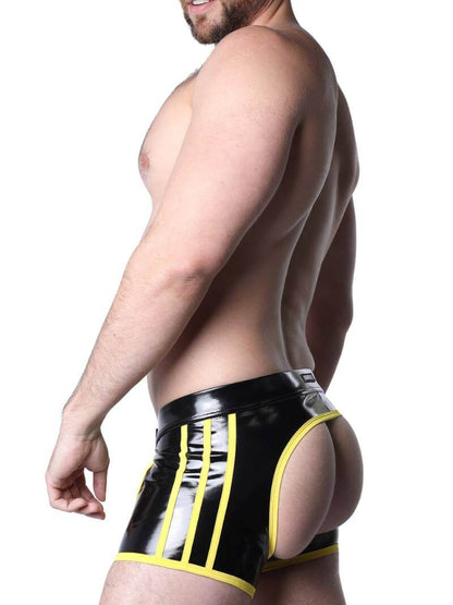 CellBlock13 Iron Grip Latex-Look Backless Chaps Trunk