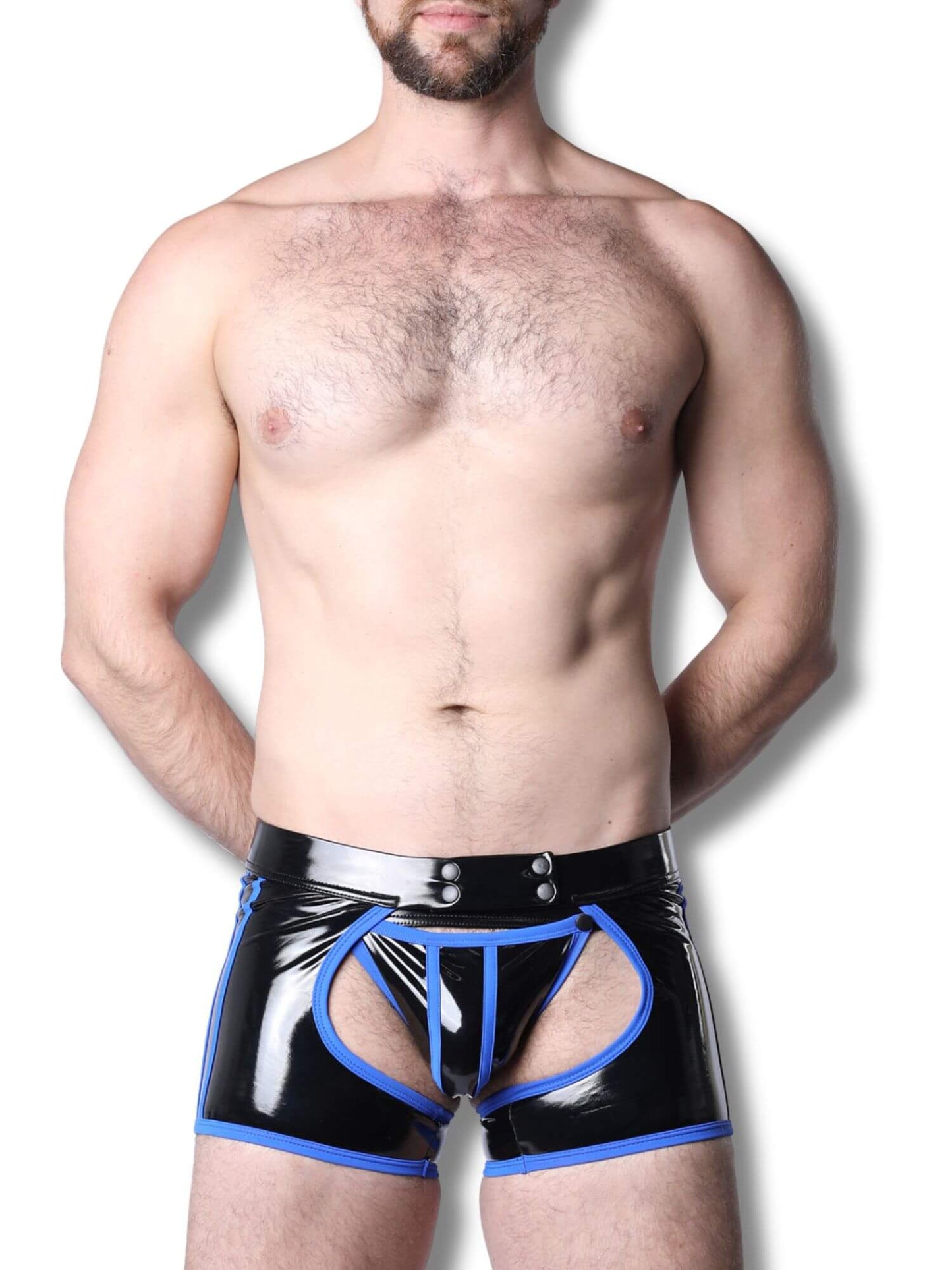 CellBlock13 Iron Grip Latex-Look Trunk Chaps
