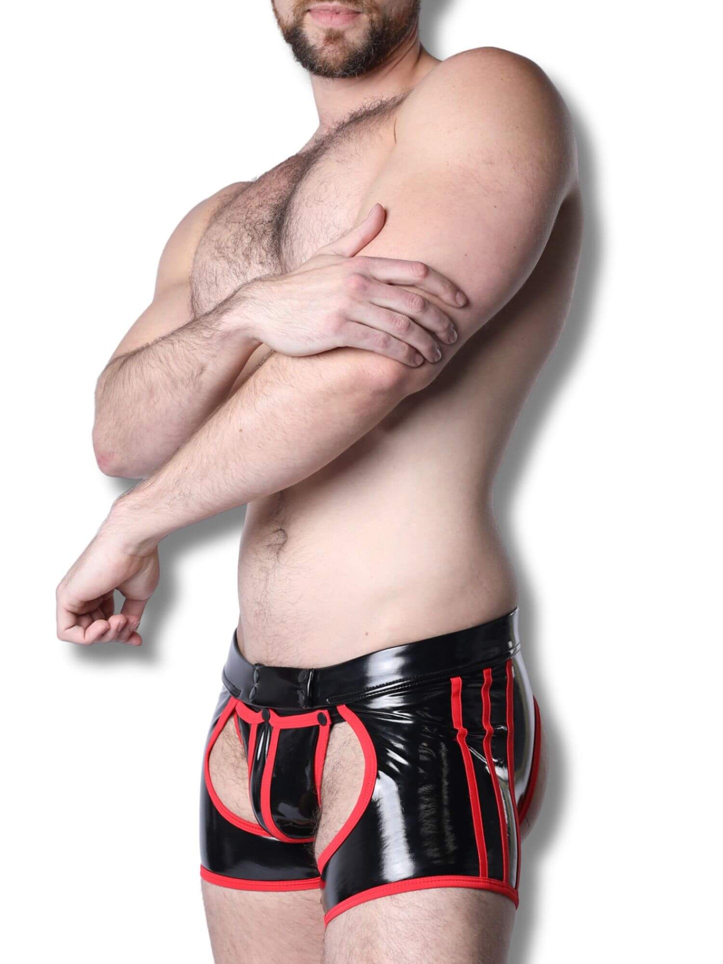 CellBlock13 Iron Grip Latex-Look Trunk Chaps