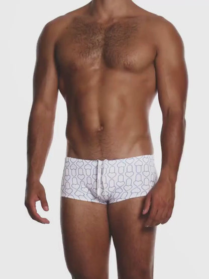 MODUS VIVENDI X Heart Brazil-Cut Swim Trunk