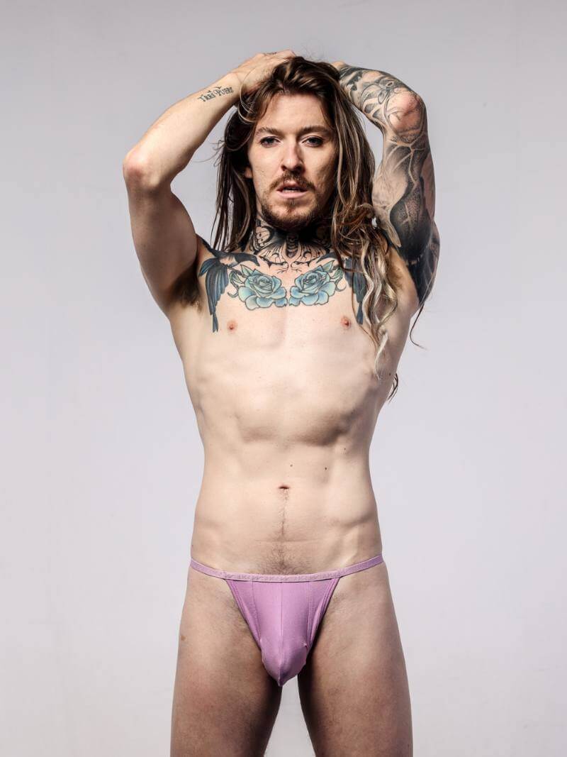 SUKREW Men's Rhythm Cotton T-String in Magenta