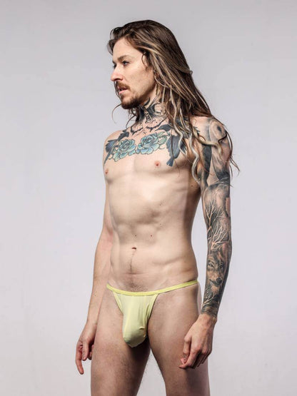 SUKREW Men's Rhythm Cotton T-String in Yellow