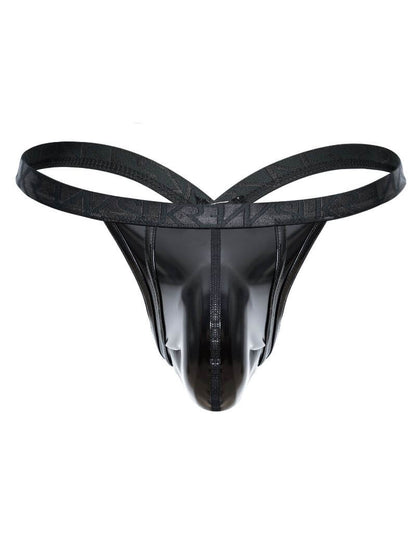 sukrew wet look men's bubble thong undwewear