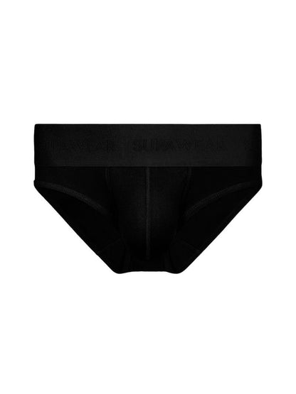 Black men's underwear on a white background