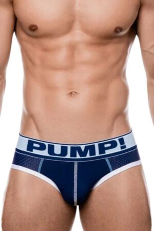 PUMP MEN'S BREATHABLE MICRO MESH BLUE STEEL BRIEF