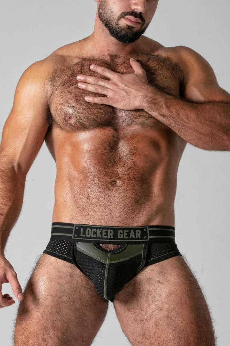 LOCKER GEAR Backless Brief with Open Front