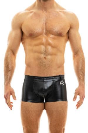 modus vivendi mens black leather boxer underwear