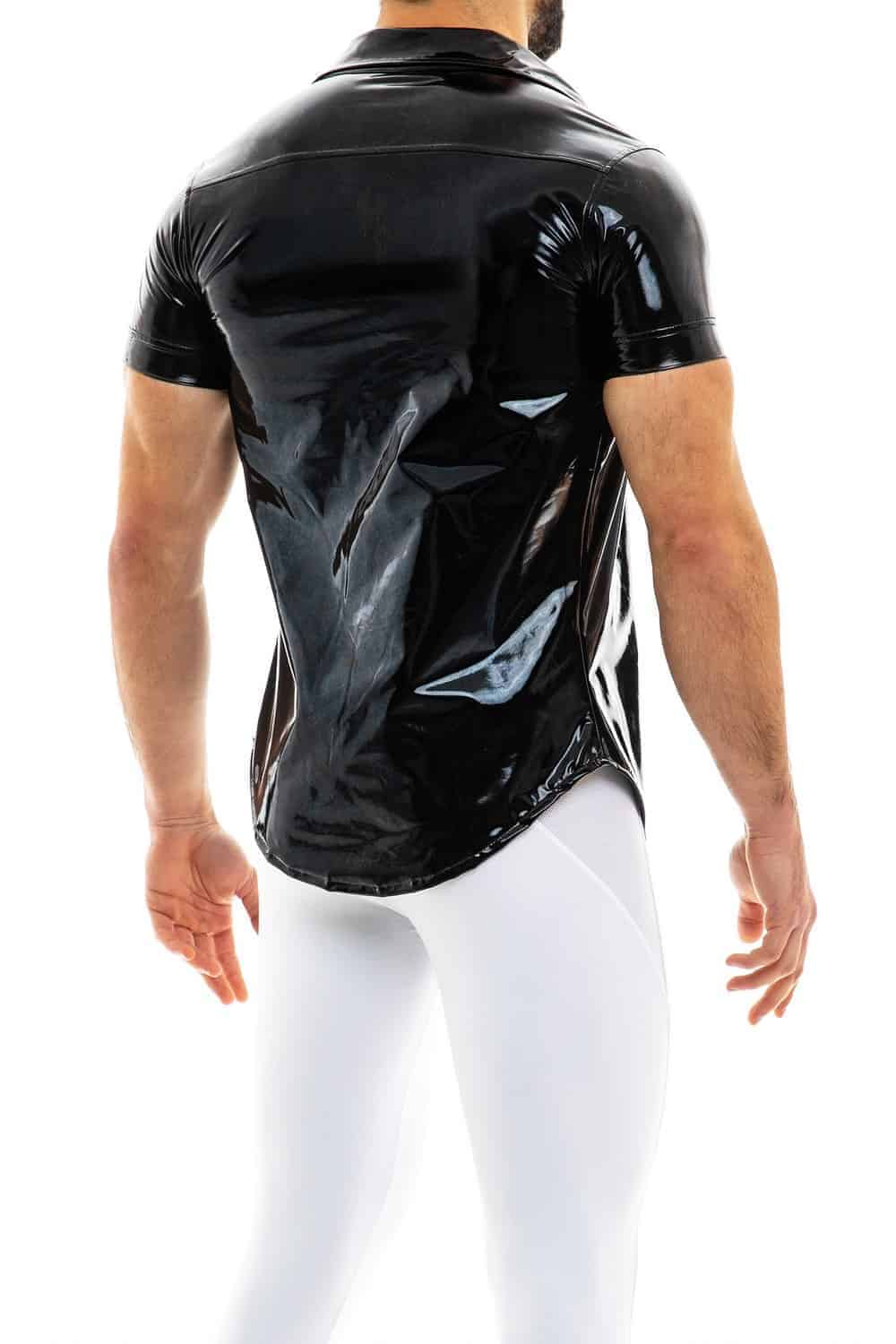 Mens PVC Shirt: MODUS VIVENDI Leather Fetish/Clubwear