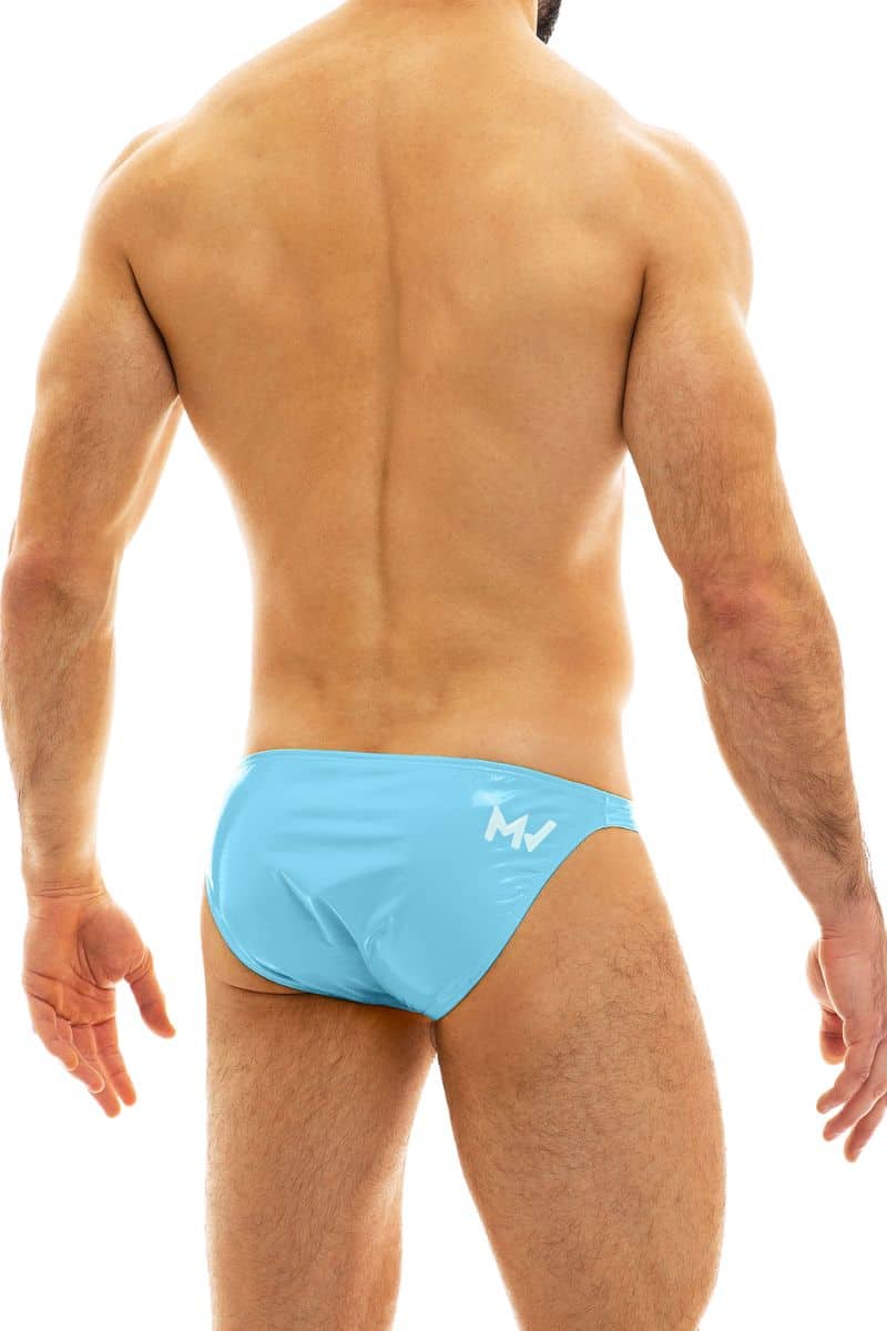 Men's PVC Micro Brief Underwear Light Blue