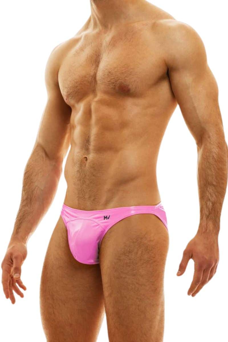 Men's PVC Underwear Bikini Brief Pink