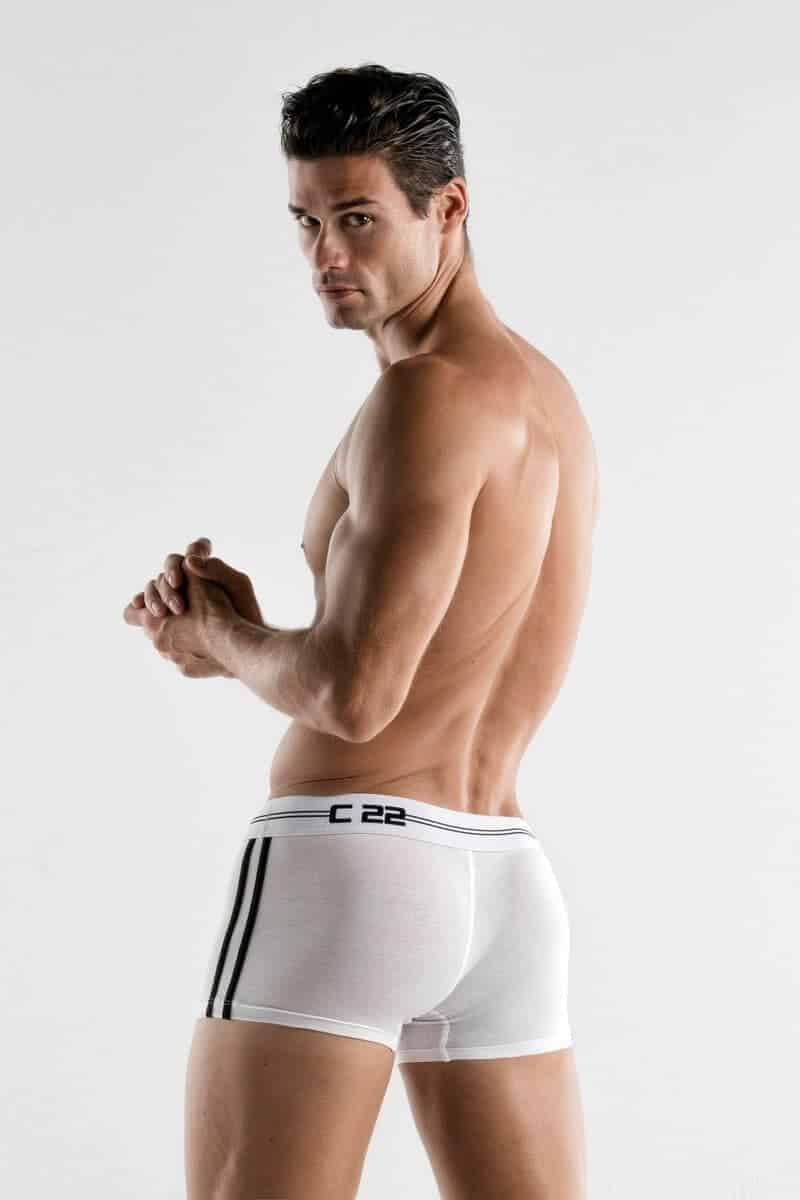 CODE22 Mens Padded Boxer Trunk with Power Shape Enhancement Padding