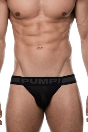 PUMP UNDERWEAR MENS BLACK JOCKSTRAP