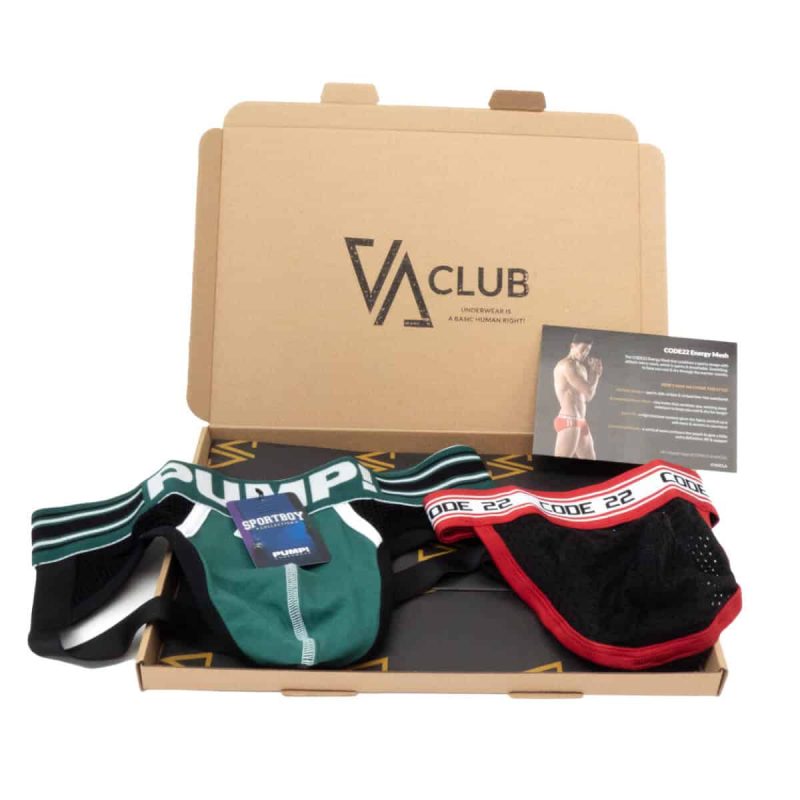 VA CLUB Mens Underwear Subscription Jock Brief Box