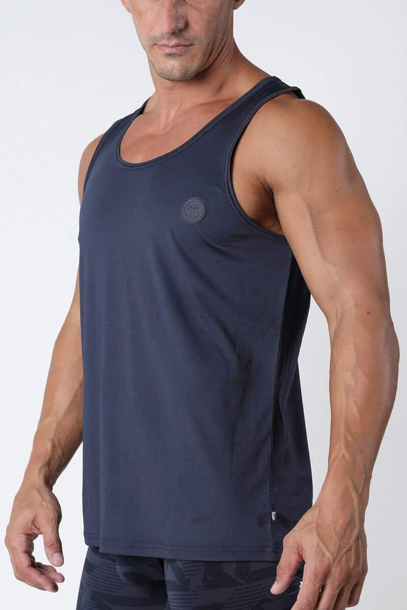 !Solid Andrew Herren Tank Top Sport-Shirt Muscle-Shirt 
