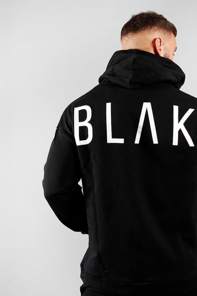 BLAK Oversized Hoodie, Small White Logo