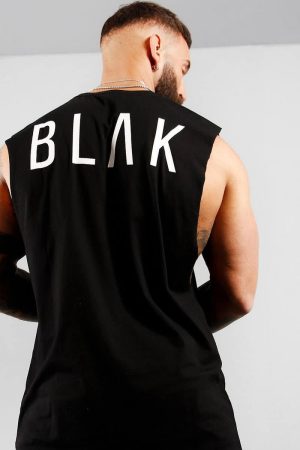 BLAK Oversized Vest, Large Logo
