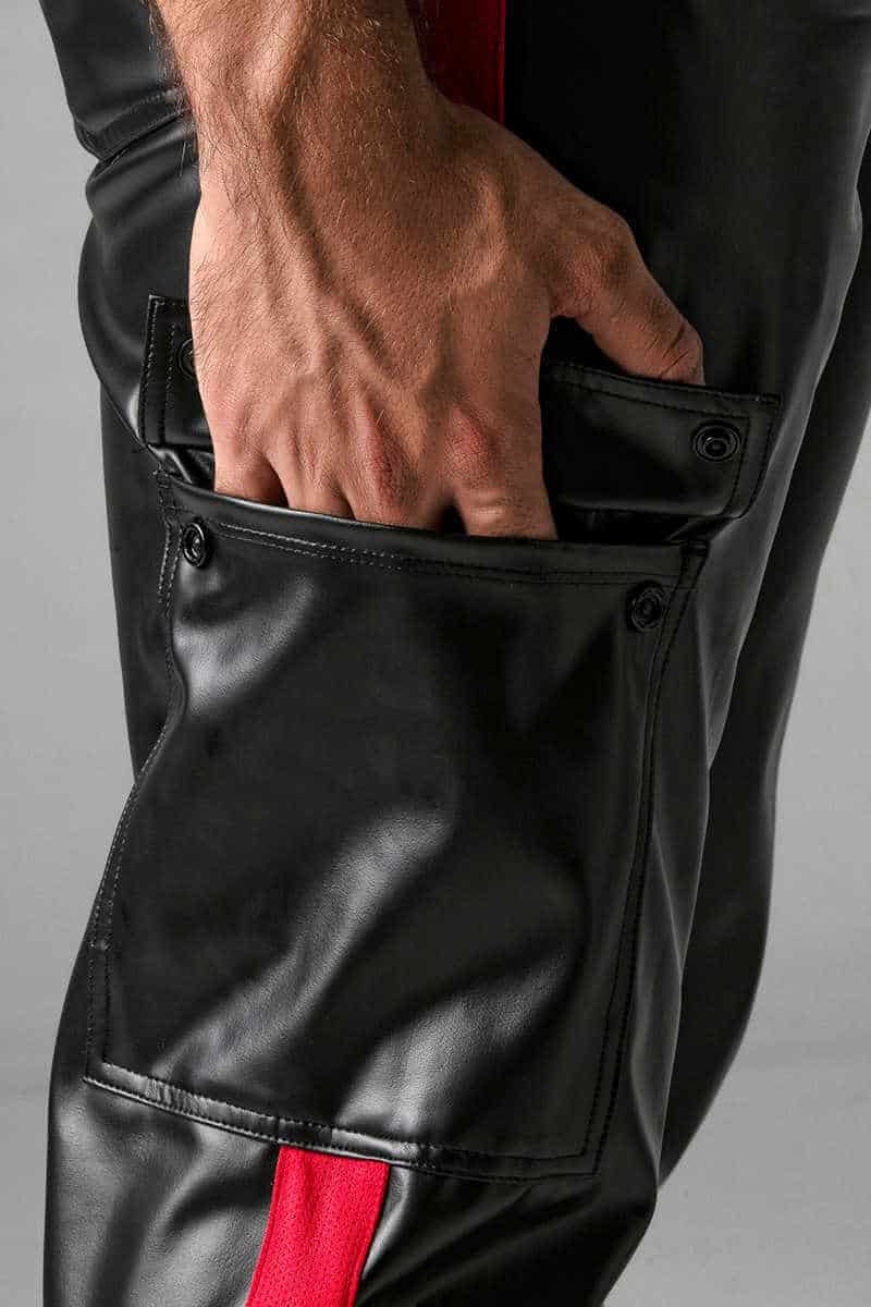 LOCKER GEAR Leatherette Cargo Pants Sexy