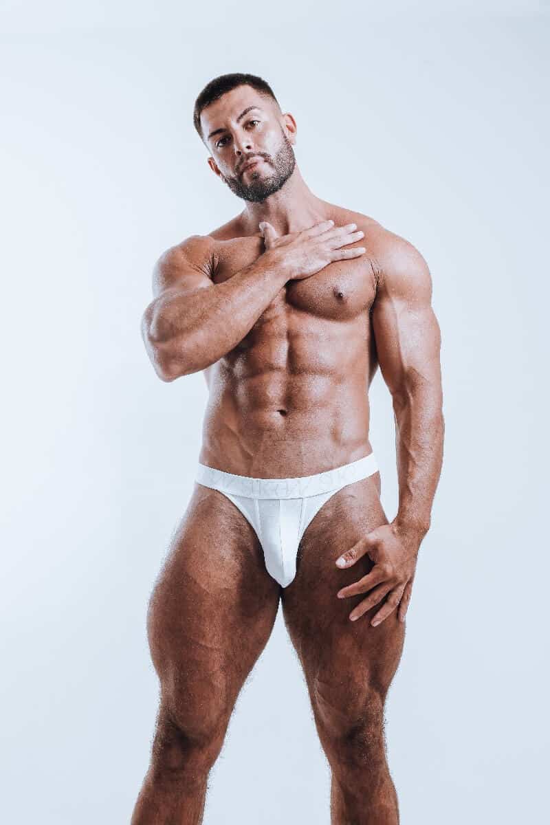 Male White Thong Underwear