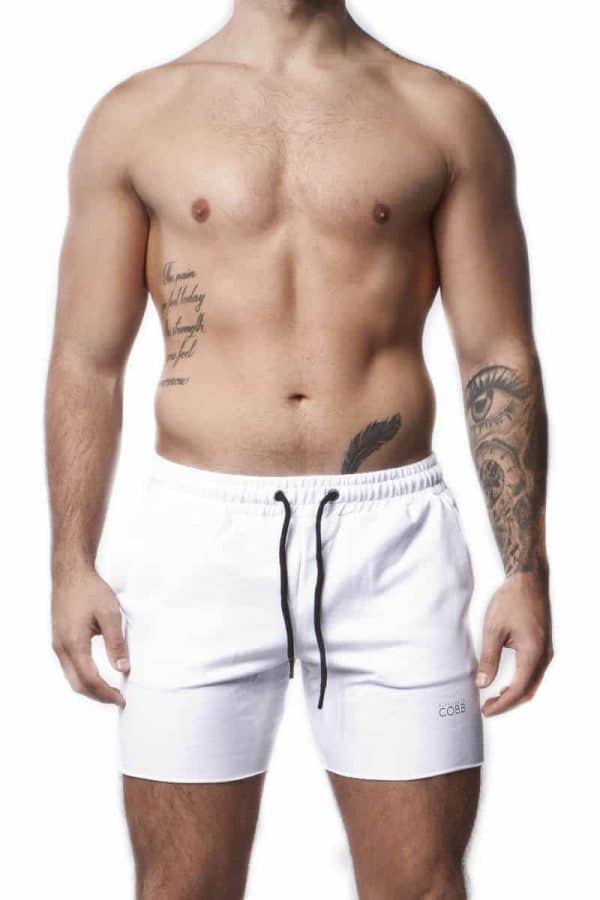 mens white menswear cotton shorts