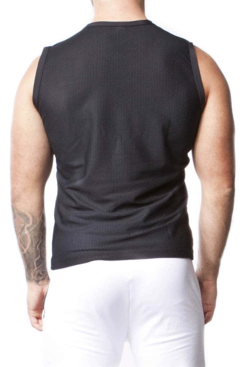 mens black vest