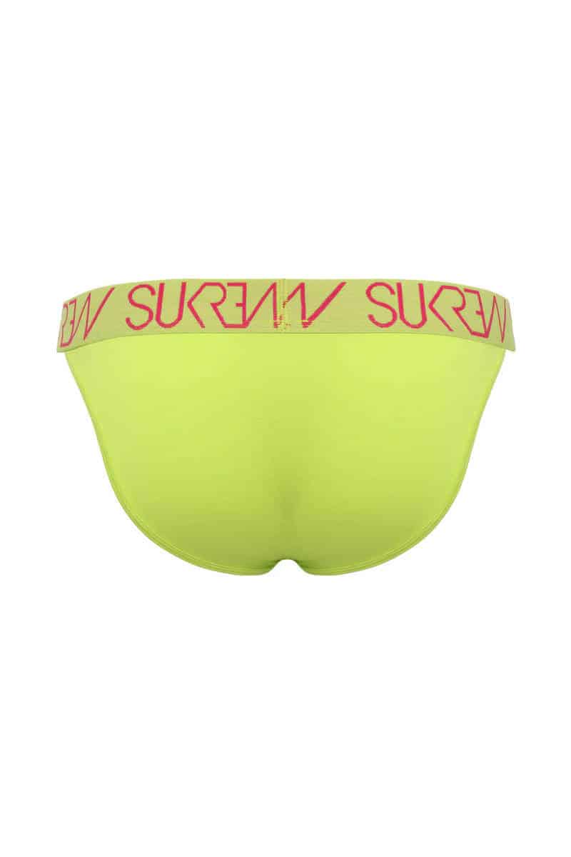 SUKREW Lime Tanga Brief with Longer Pouch