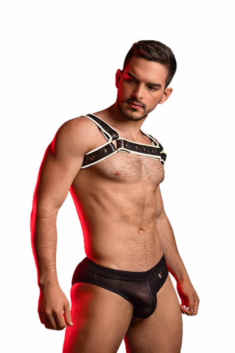 Mens Leather Chest Harness