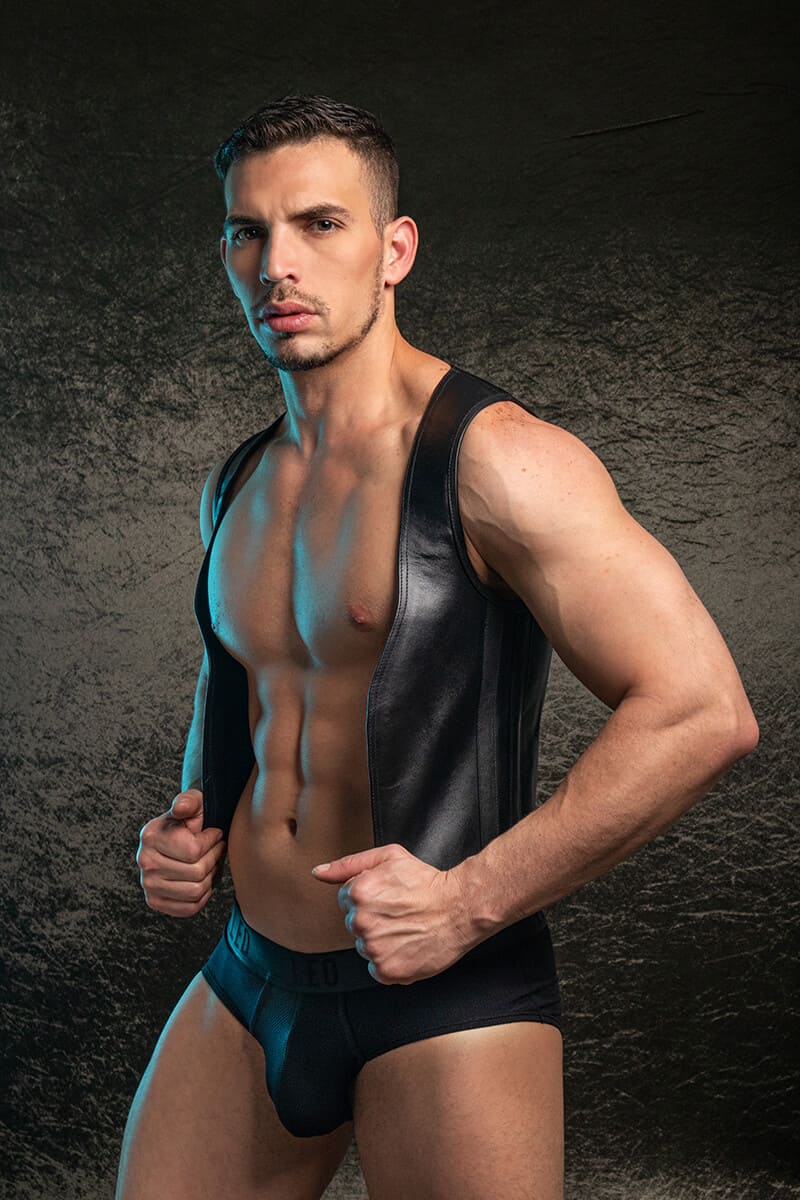 DALE MAS Leather Vest - 100% Real Leather