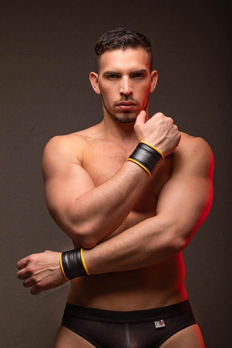 DALE MAS MENS REAL LEATHER WRISTBANDS