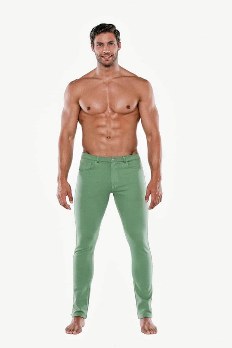 code22 green utiility mens trousers pants