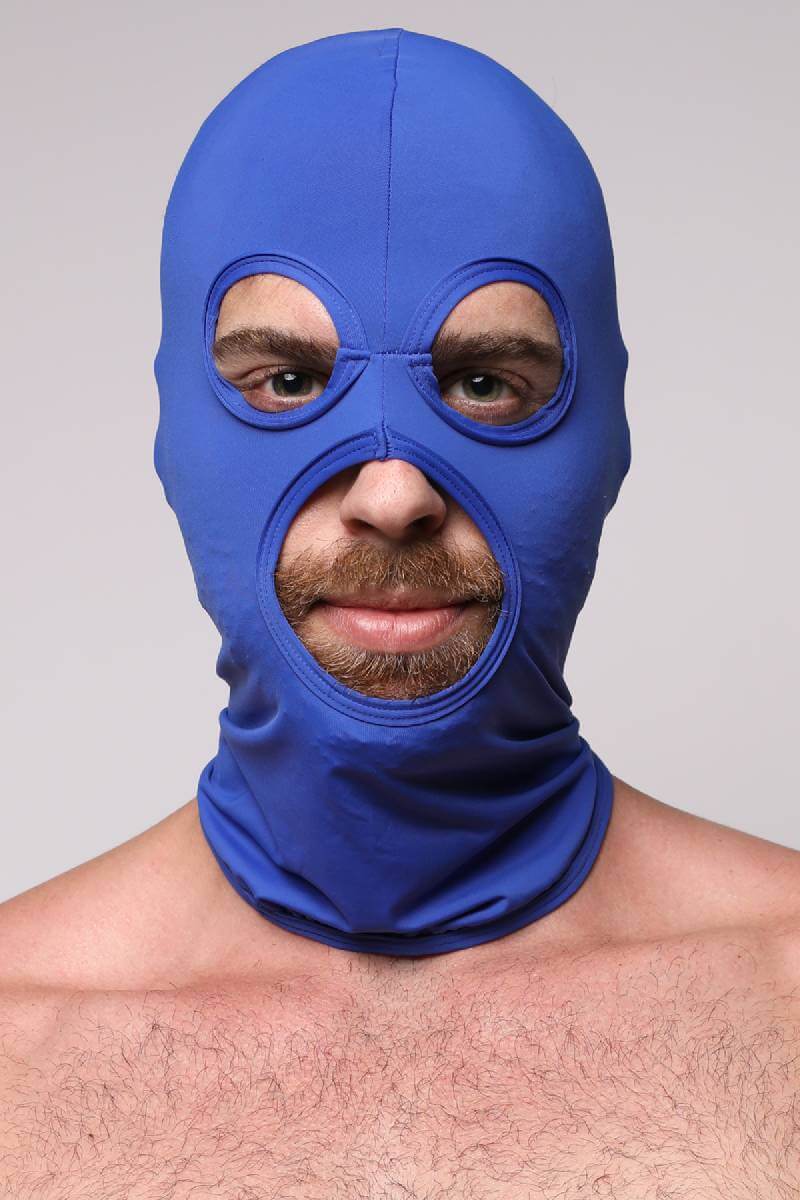 CellBlock13 Mens Anon Hood Mask Blue