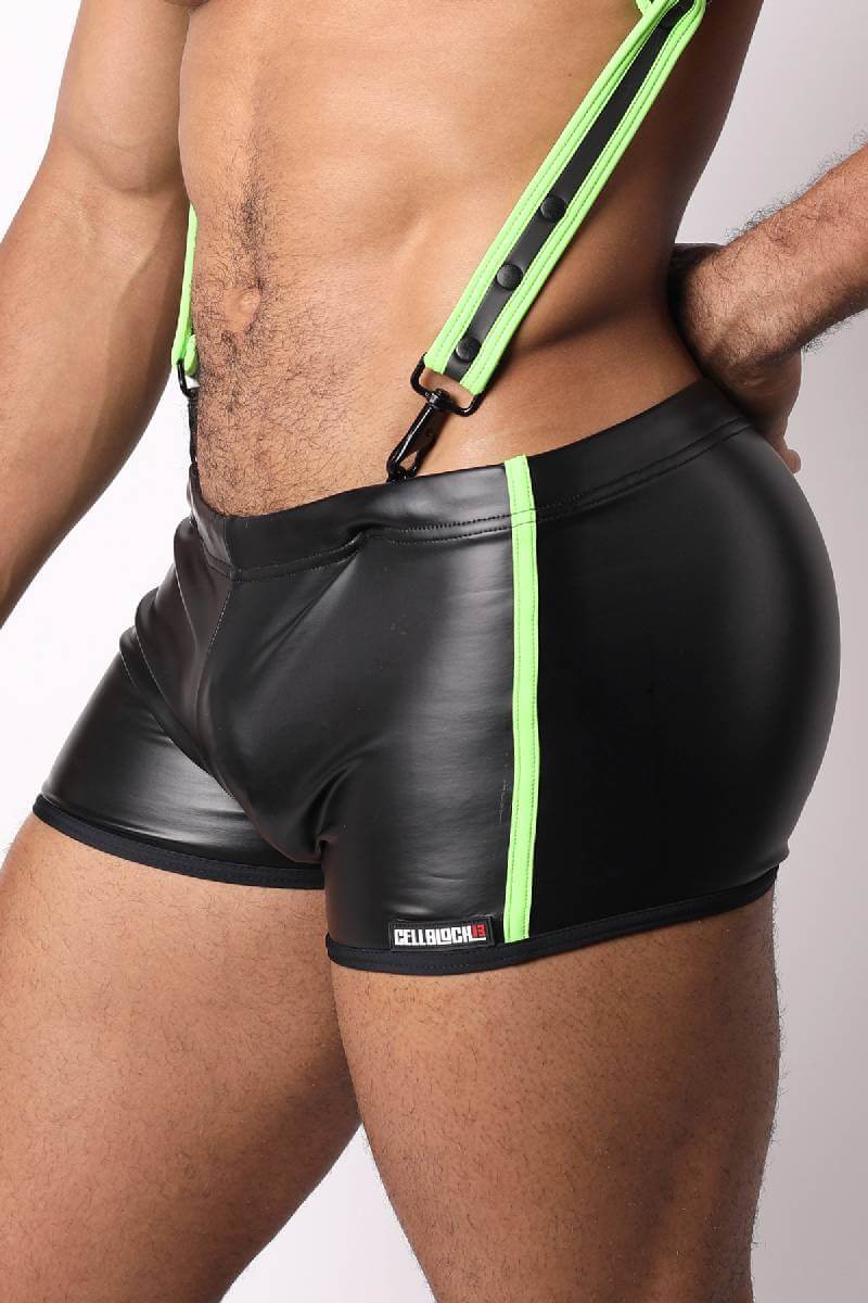 CELLBLOCK13 High Bar Sexy Leatherette Shorts