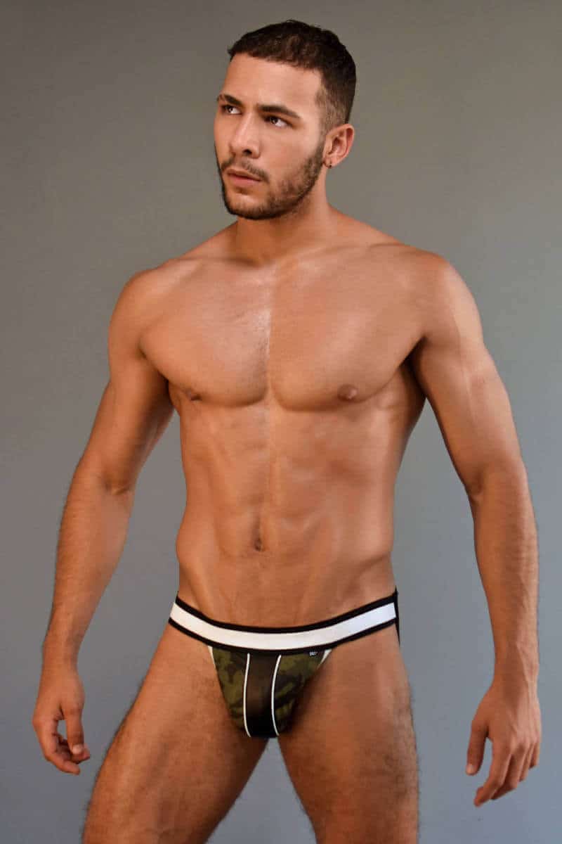 Dale Mas Army Leather Look Camouflage Jockstrap