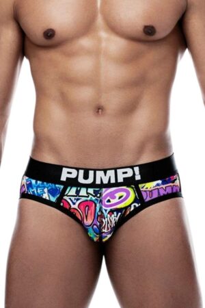 PUMP GRAFFITI PRINT MEN'S UNDERWEAR BRIEF