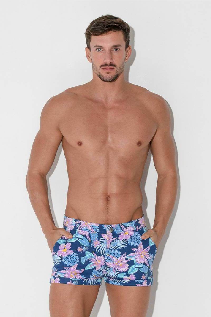 men's floral short shorts
