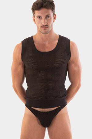 BARCODE Berlin Delfi Mesh Tank Top