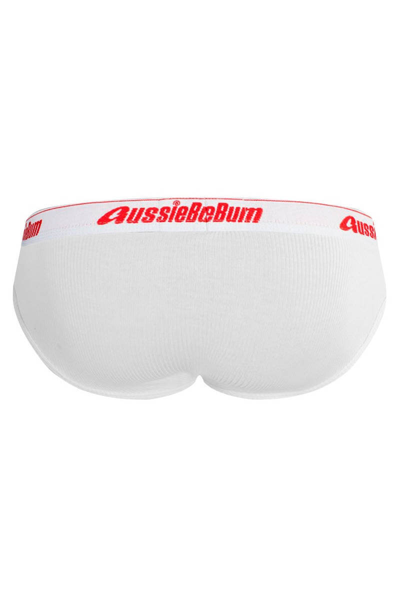 aussiebum classic value ribbed polyester cotton brief