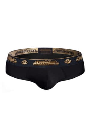 AUSSIEBUM COTTONSOFT 2.0 BRIEF UNDERWEAR UK BLACK