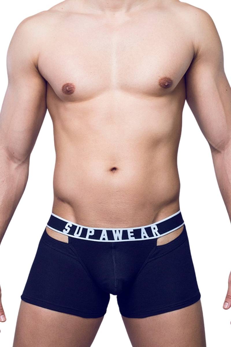 Supawear Ribbed Slashed Trunk with XCURV Enhancing Pouch