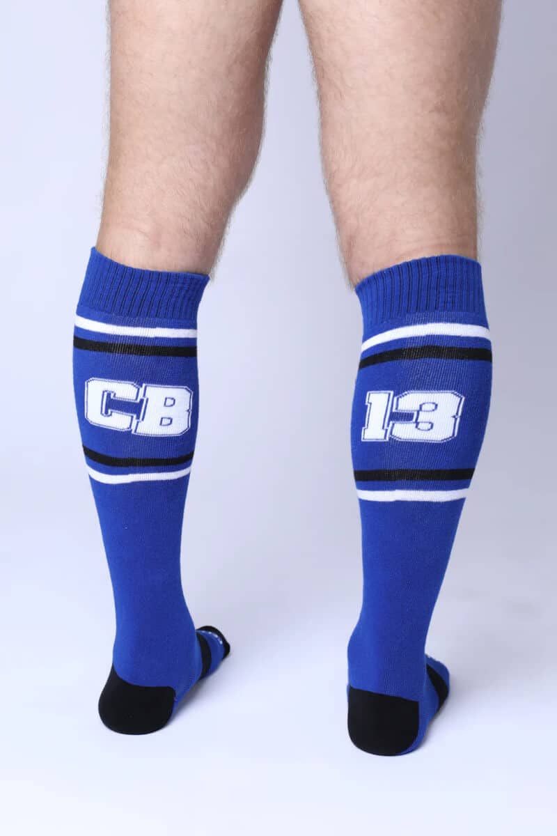CellBlock13 Challenger Blue Knee High Socks