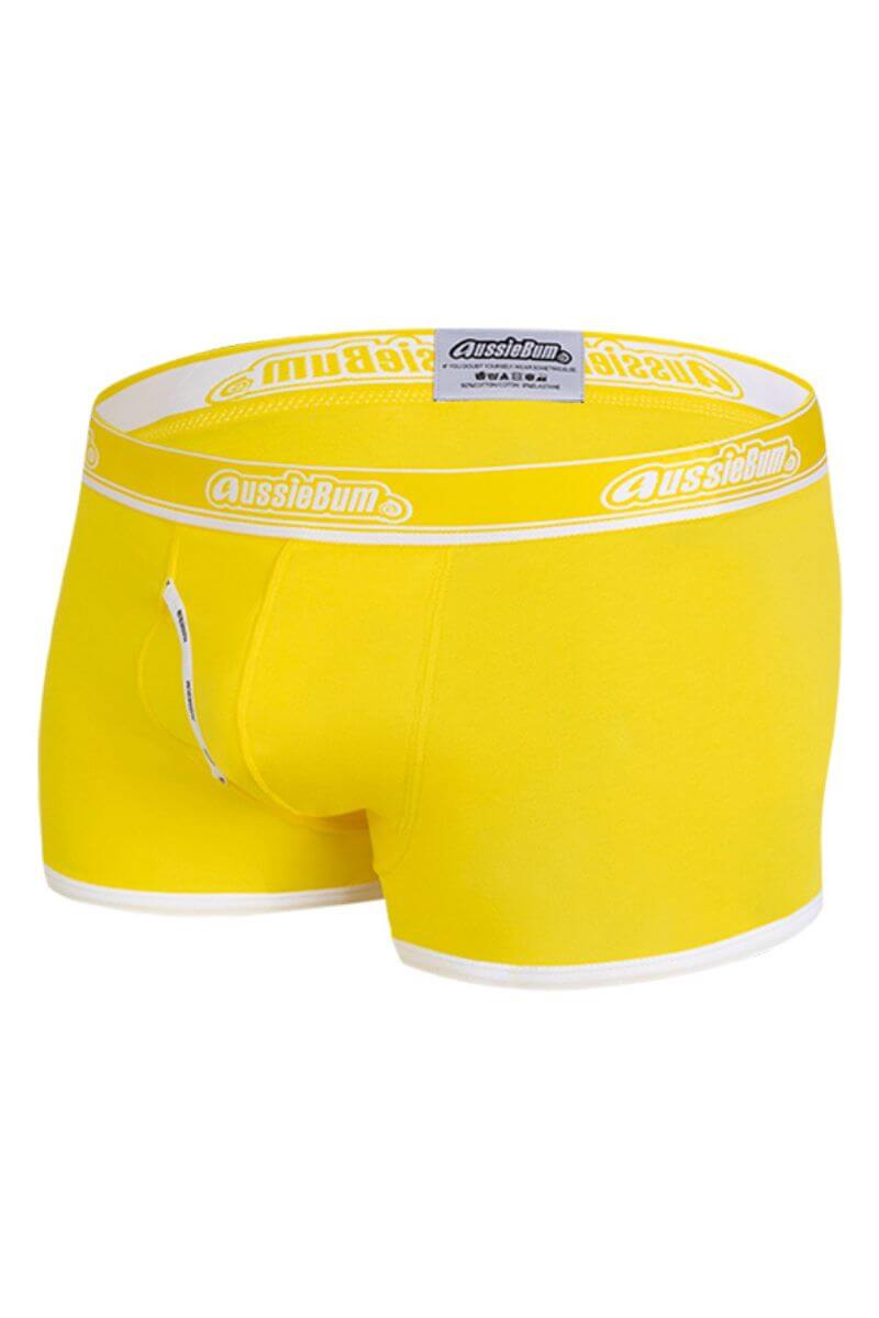 aussiebum cotton candy hipster trunk boxer underwear mens uk yellow