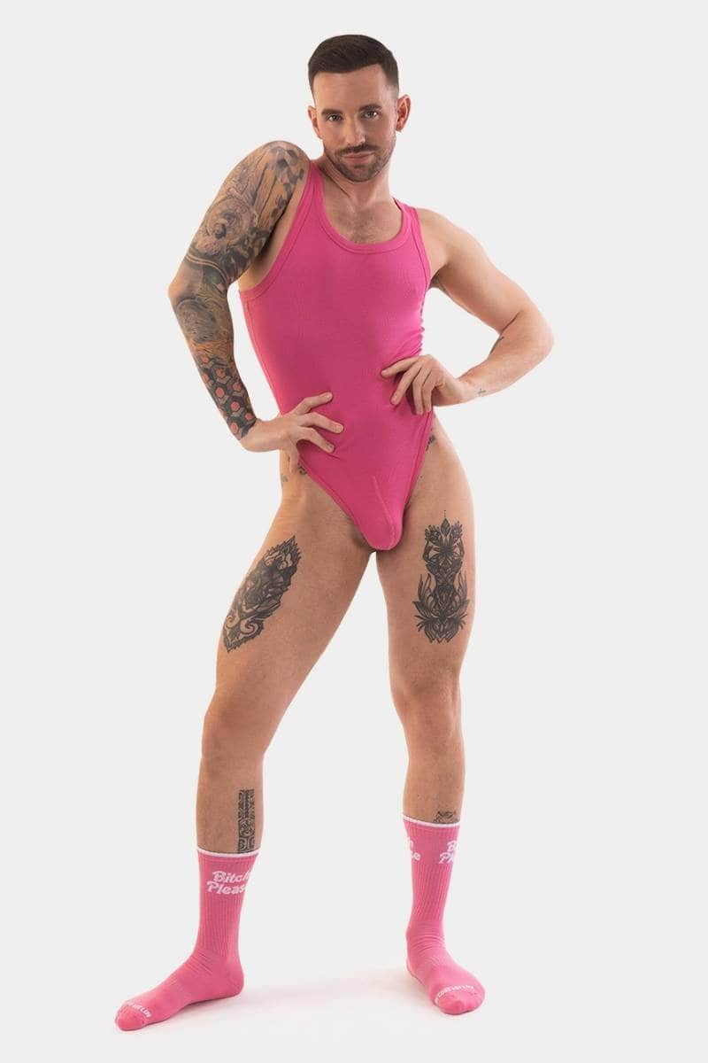 BARCODE Berlin Assi Body One Piece Mens pink gay