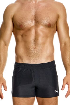 Modus Vivendi Men's Breathable Black Active Gym Shorts