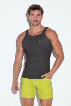 CODE22 Men's Ribbed Cotton Tank Top