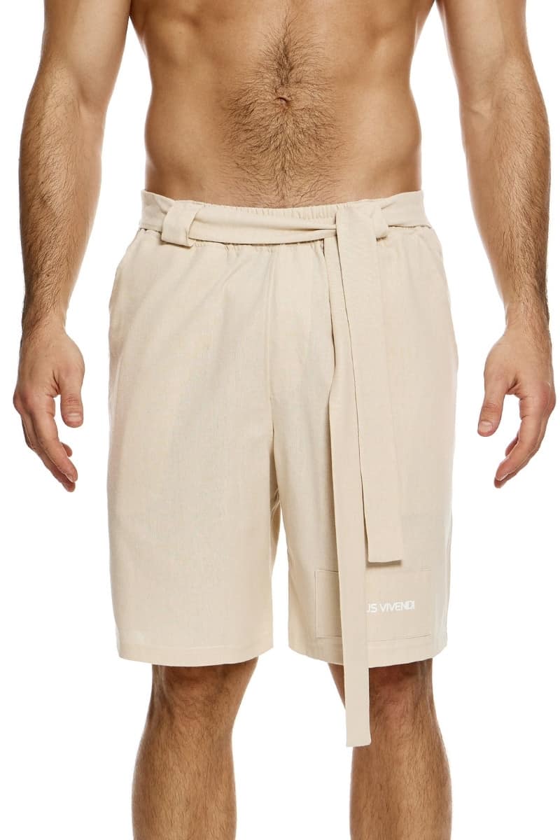 Modus Vivendi Linen Bermuda Shorts