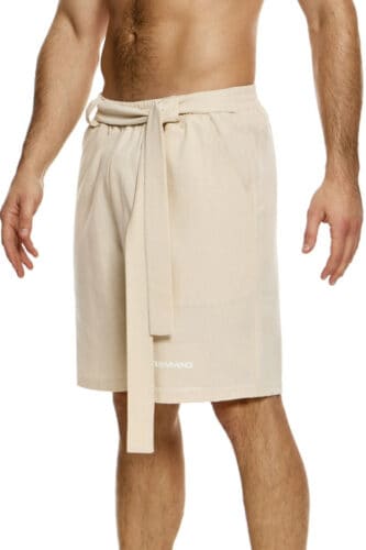 Modus Vivendi Linen Long Leg Bermuda Shorts
