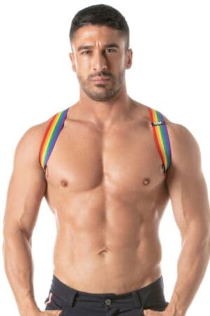 TOF Paris Men's Rainbow Pride Shoulder Harness