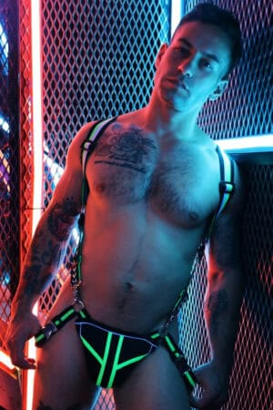 Breedwell Men's Transistor Slingshot Body Harness & Jock Set