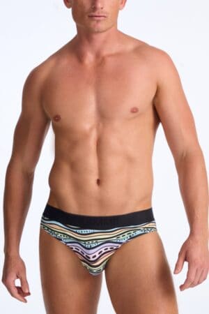 TEAMM8 X Gali Worimi Waves Men's Brief in Silky Smooth Bamboo