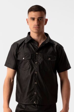 Barcode Berlin Men's Leather Shirt