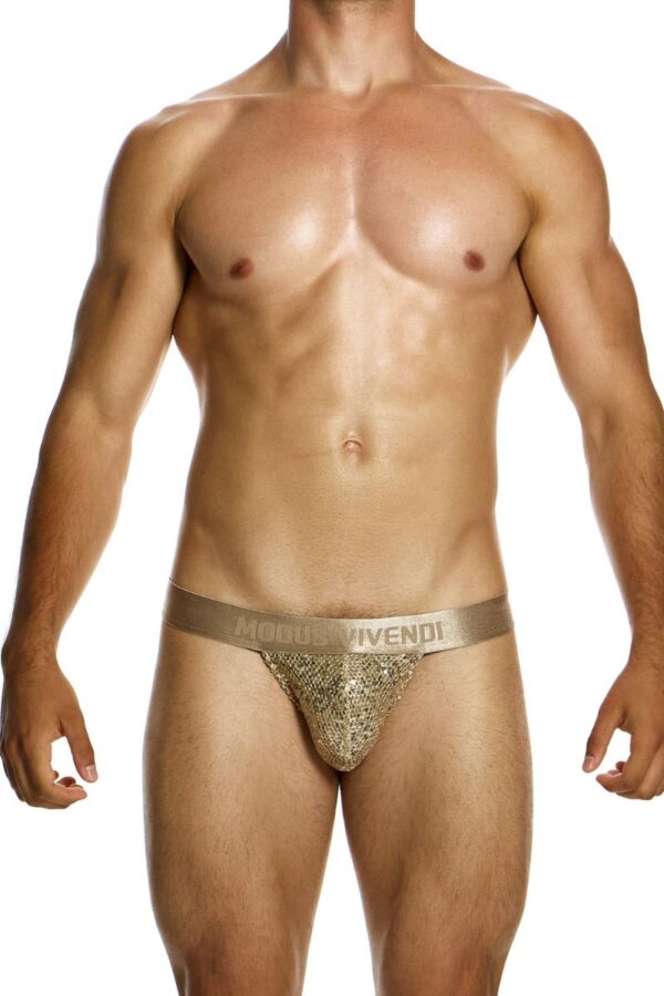 Modus Vivendi Harem Gold Sequin Men's Thongs